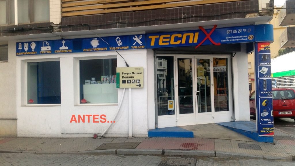 Espaluz_decoración de tienda con vinilo impreso en paredes